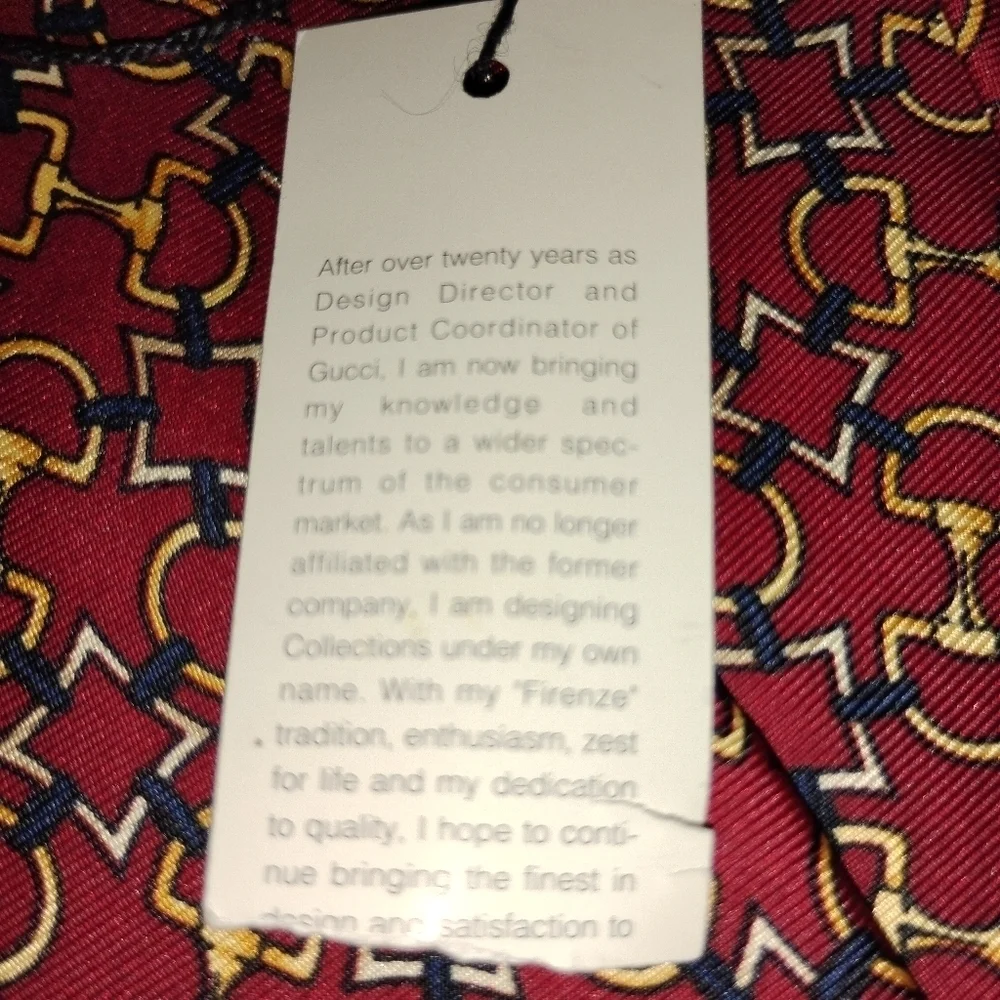 VINTAGE PAOLO GUCCI SILK TIE NWT